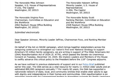 Letter of Support for 2024 OAA Reauthorization